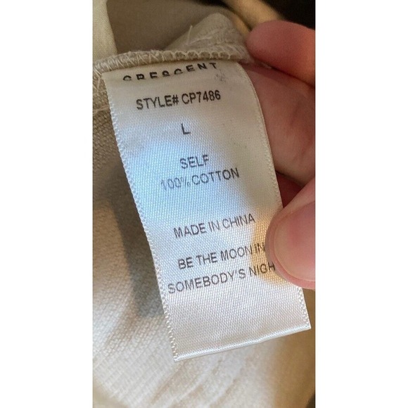 NWT $58.50 Bohme High Waist Corduroy Pants Size Large Women’s Beige - Picture 6 of 10